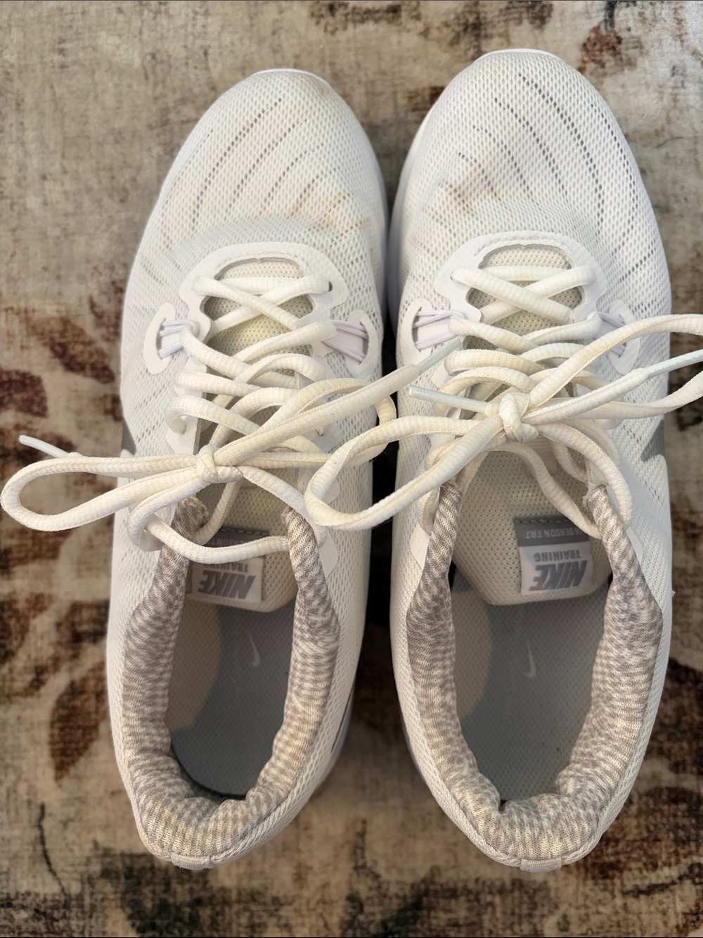 Nike Women's White Athletic Mesh Trainers
